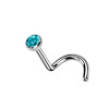 Naso Stud Sterile con Cristallo, Naso Stud