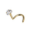 Nose Stud Crystal Little heart of Different Colors, Nose Stud