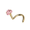 Nose Stud Crystal Little heart of Different Colors, Nose Stud