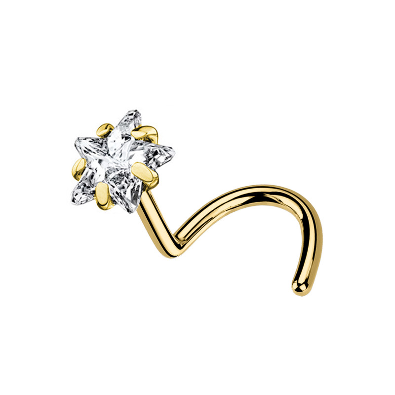 Nose Stud Crystal Little star of Different Colors, Nose Stud