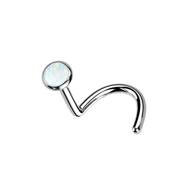 Stud Naso Curvo Opale