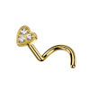 Stud Naso Cristallo di Cuore