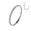 Circle Clicker ring with crystals