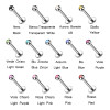 Labret  con Pallina da 2.5mm di Diversi Colori, Helix
