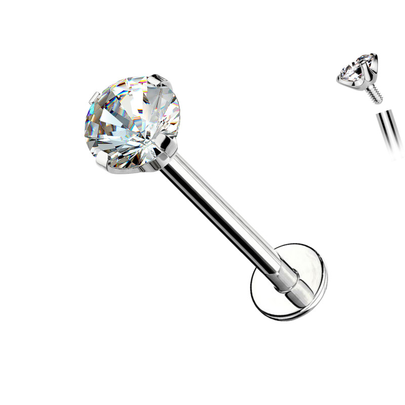 Labret Crystal Stud