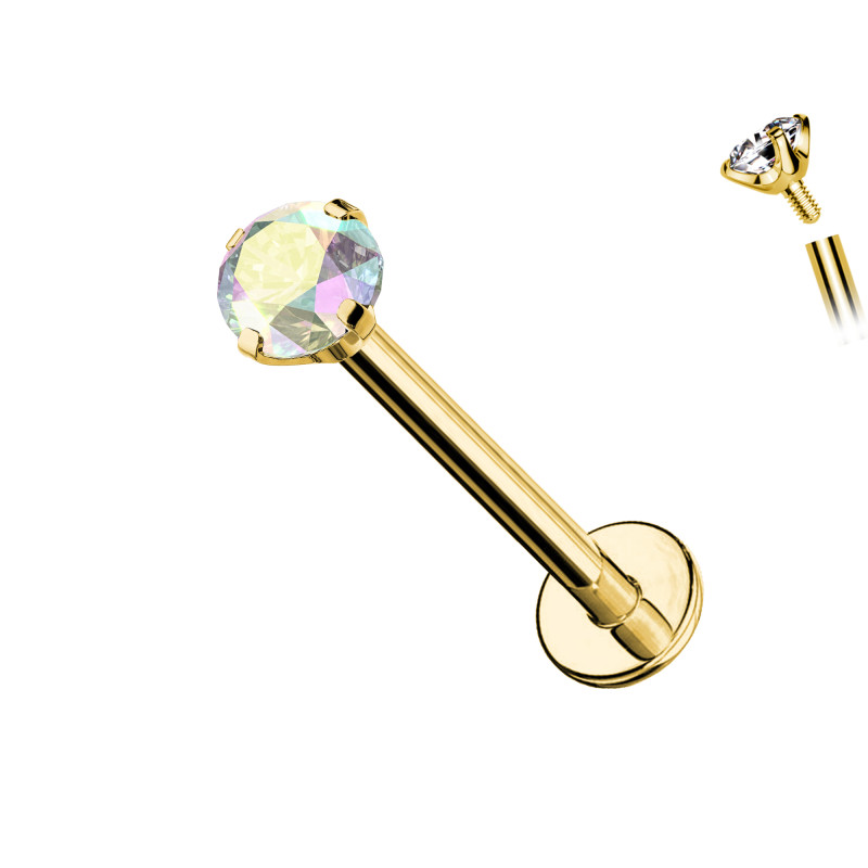 Labret Crystal Stud