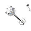 Labret per Cartilagine con Cristallo Sfaccettato