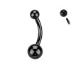 Piercing Ombelico con 2 Palline da 4/6 mm, Ombelico