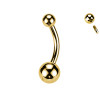 Piercing Ombelico con 2 Palline da 4/6 mm, Ombelico