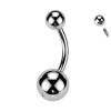 Piercing Ombelico Basic con Palline 5/8 mm, Navel