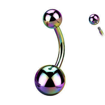 Piercing Ombelico Basic con Palline 5/8 mm