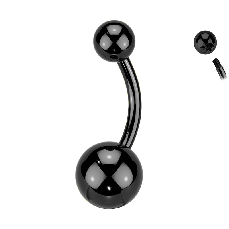 Piercing Ombelico Basic con Palline 5/8 mm, Navel