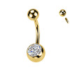 Piercing Banana con Cristallo, Ombelico