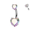 Piercing Ombelico Banana Cristallo Cuore, Ombelico