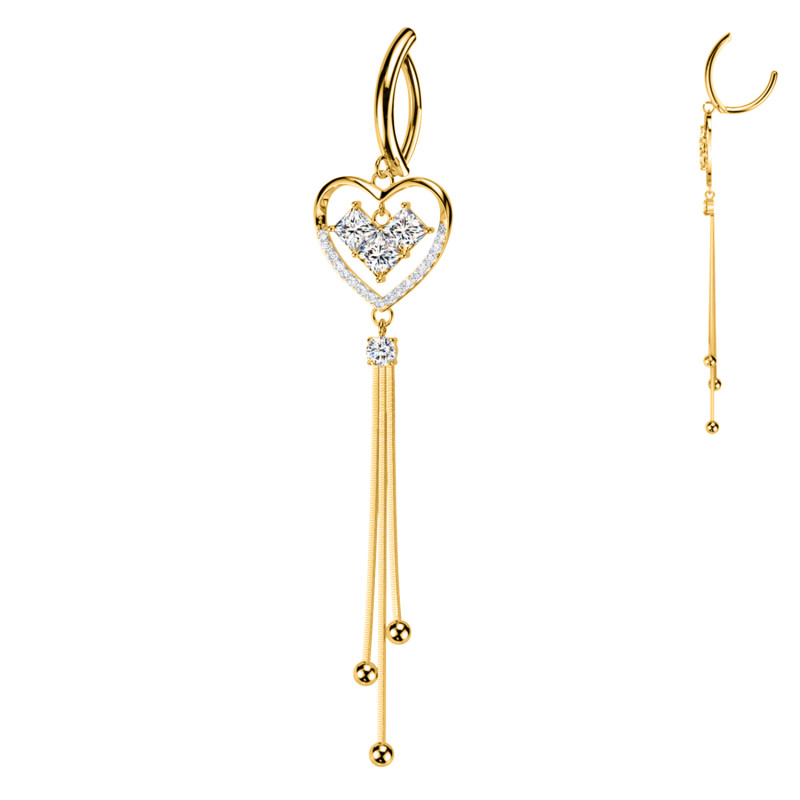 Banana Navel Piercing and Pendant Chains