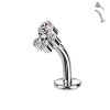 Piercing  con 4 Cristalli Push-In