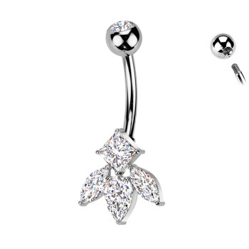 Piercing Banana Ombelico a Ciondolo