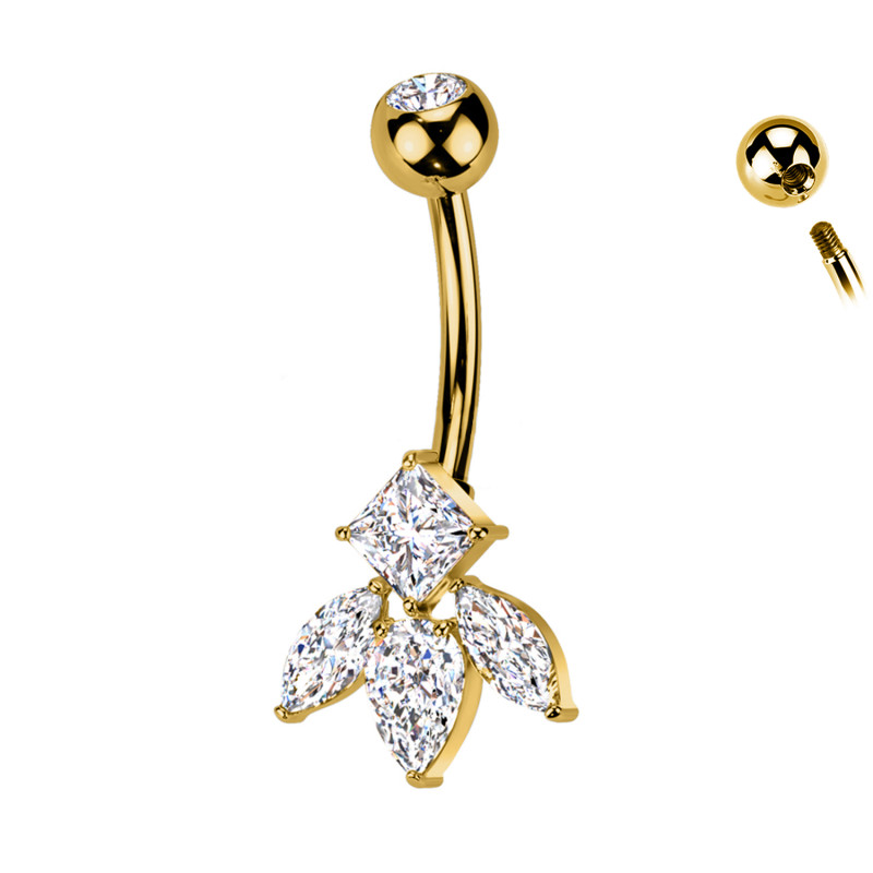 Piercing Banana Ombelico a Ciondolo