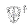 Piercing Ombelico con Cristalli e Catenine