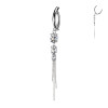 Piercing Ombelico Tre Cristalli Catenelle