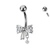 Piercing Ombelico Fiocco con Ciondolo