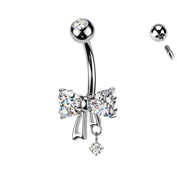 Piercing Ombelico Fiocco con Ciondolo