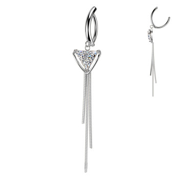 Piercing Ombelico Triangolo con Frange
