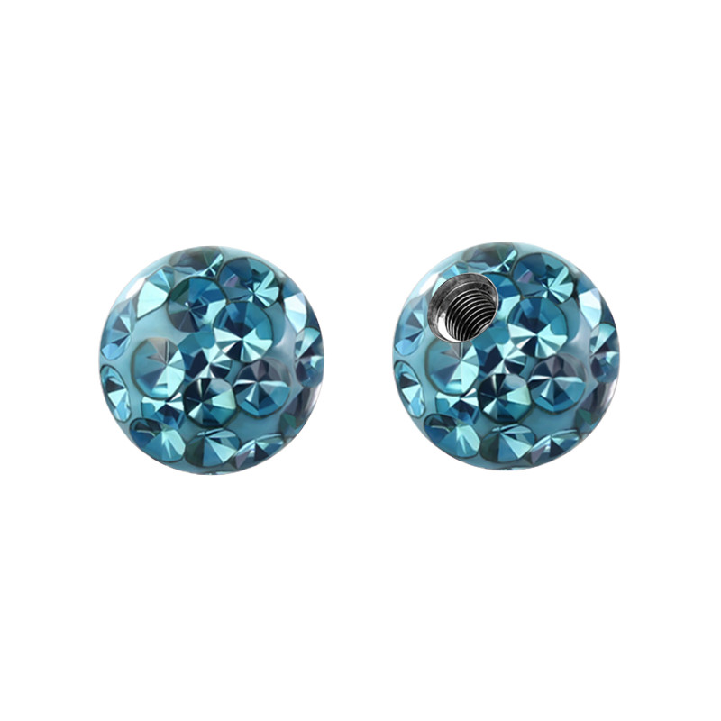 Crystal Ball for Piercing of Different Colors, Piercing Parts