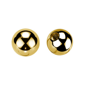 Pallina Oro in Acciaio per Piercing