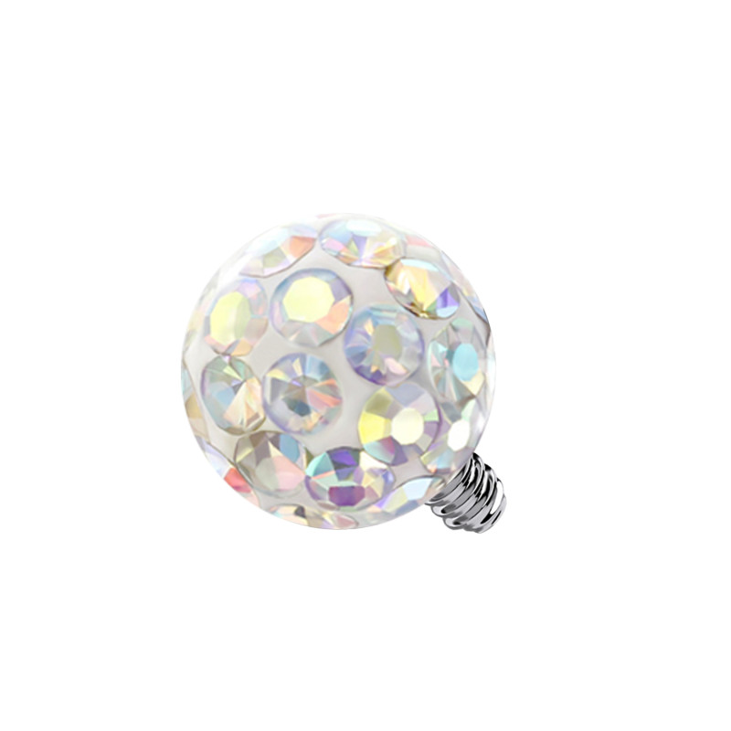 Pallina Cristallo per Piercing, Dermal