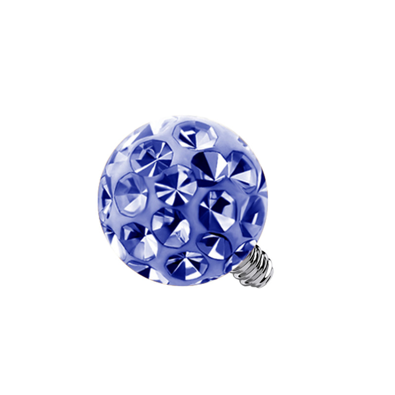 Pallina Cristallo per Piercing, Dermal