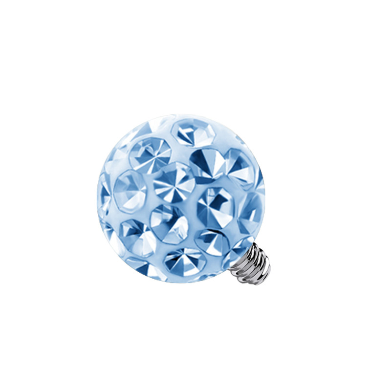 Pallina Cristallo per Piercing, Dermal