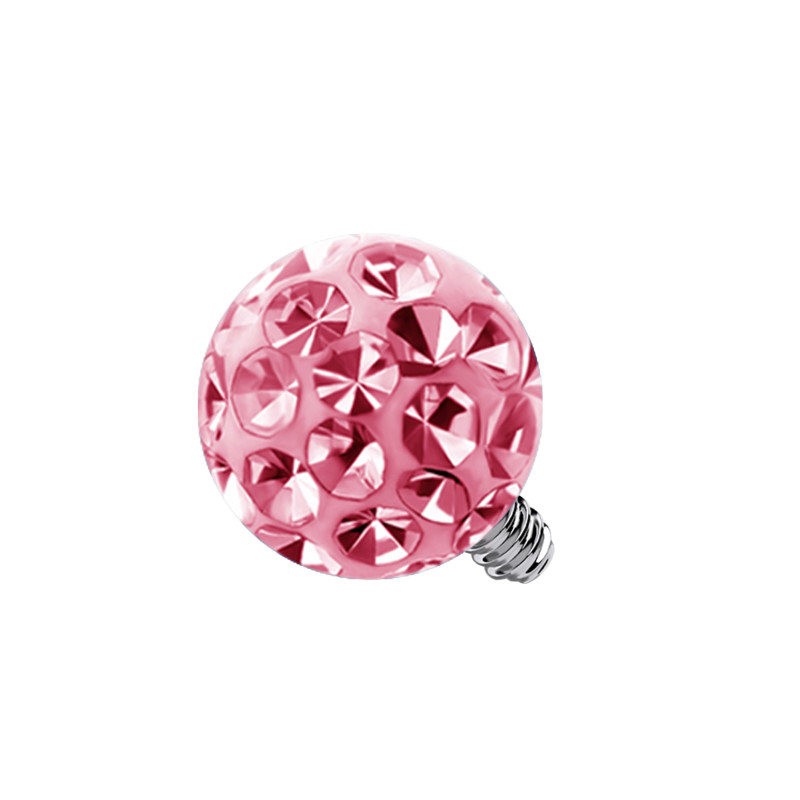 Pallina Cristallo per Piercing, Dermal