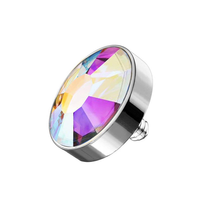 Crystal Disc with External Thread, Dermal