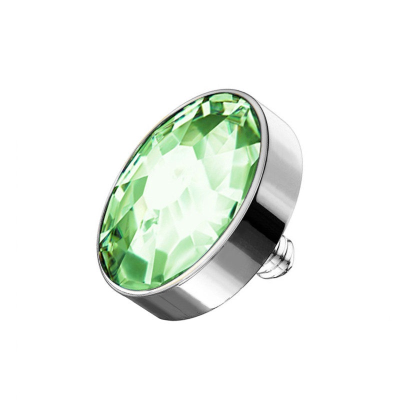 Crystal Disc with External Thread, Dermal