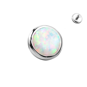 Dermal Top con Opale per Barra con Filettatura Interna da 1,6 mm