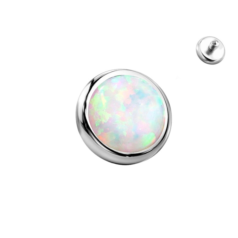 Dermal Top con Opale per Barra con Filettatura Interna da 1,6 mm