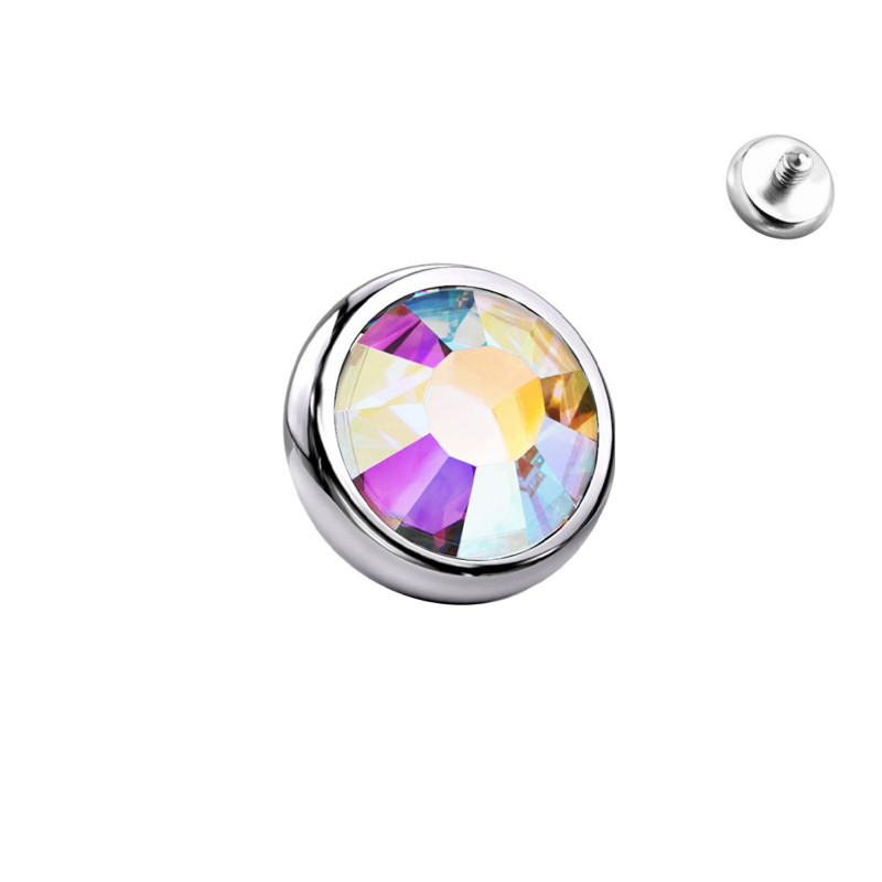 Sfera in Titanio con Cristallo per Filettatura Interna da 1,6 mm