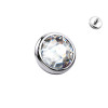 Sfera in Titanio con Cristallo per Filettatura Interna da 1,6 mm