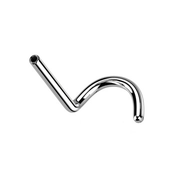 Barra Curva per Labret in Titanio Push-In