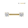 Nipple Piercing with Zircon, Nipple