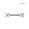Nipple Piercing with Zircon, Nipple