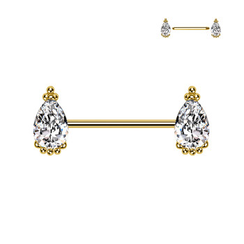 Barbell Capezzolo con Cristalli