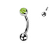 Piercing  Sopracciglio a forma di Banana con Gioiello, Daith