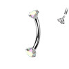 Piercing Sopracciglio Sterile con Cristalli, Daith