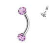 Eyebrow Piercing in Zircon, Daith