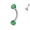 Eyebrow Piercing in Zircon, Daith
