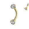 Eyebrow Piercing in Zircon, Daith