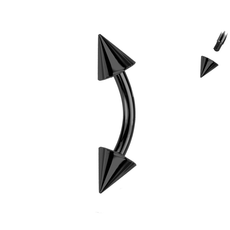 Eyebrow Piercing with double Arrow, Daith