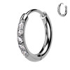 Cerchio Orecchino Clicker con Cristalli